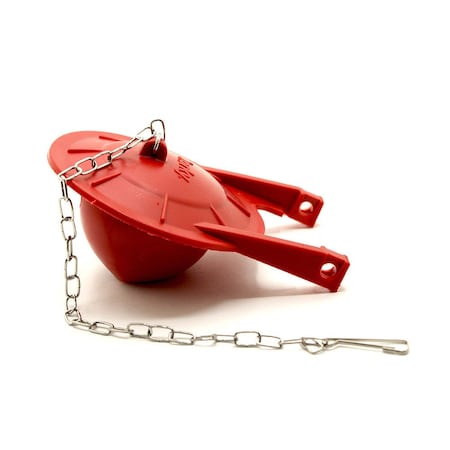 Thrifco Plumbing B-257RV Universal Heavy-Duty Anchor Toilet Repair Flapper, Red 4508002